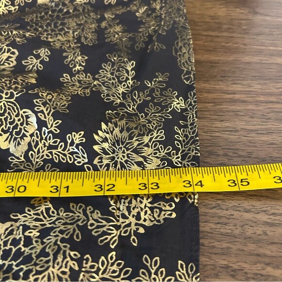 ❤️French Connection Womens Metallic Green Strapless Floral Dress Size 8 - Picture 10 of 10